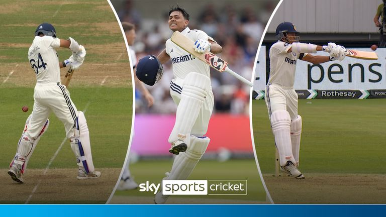 Watch the best of Yashasvi Jaiswal's incredible on day one of the first Test against England at Headingley.