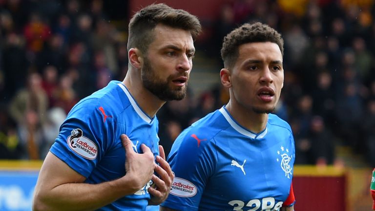 Martin played with James Tavernier at Rangers 