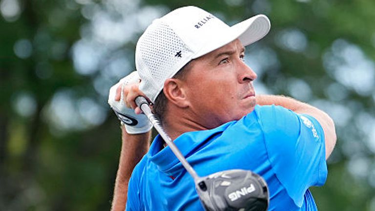 Kevin Roy (above) carded bogey-free rounds of 62 to share the lead with Aldrich after the opening day of the Rocket Classic at Detroit Golf