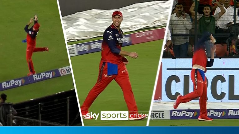 Josh Inglis goes for 39 runs after Liam Livingstone catches him out near the boundary which could end up being a decisive wicket for the Royal Challengers. 