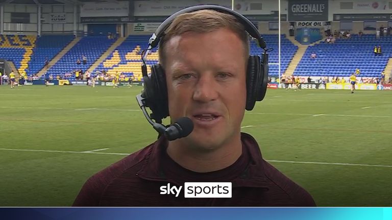 Huddersfield Giants head coach Luke Robinson joins Sky Sports as he reacts to his side's victory away to Warrington Wolves. 