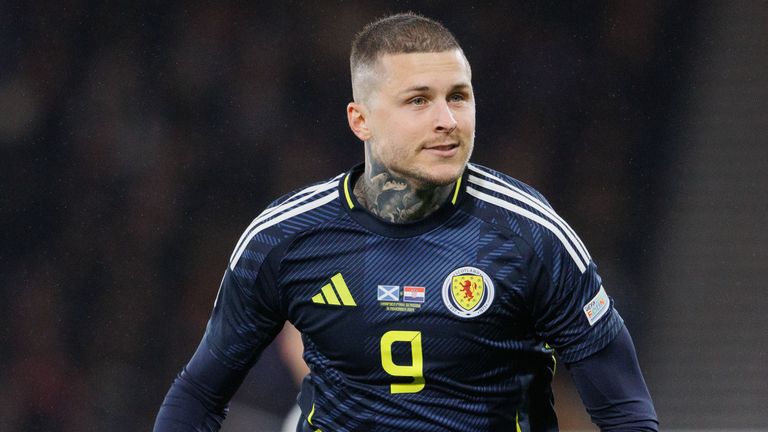 Striker Lyndon Dykes missed Scotland's friendlies due to injury