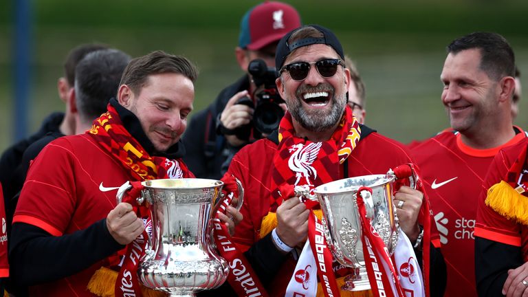 Pep Lijnders (left) was a part of a transformative few years at Liverpool