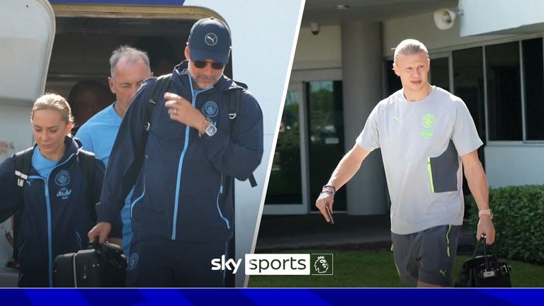 Manchester City arrive in Florida for Club World Cup