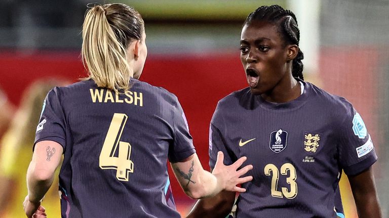 19-year-old Michelle Agyemang scored on her England debut against Belgium in April