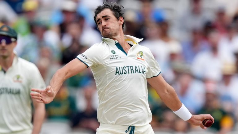 Australia's Mitchell Starc on day two of the ICC World Test Championship Final match at Lord's