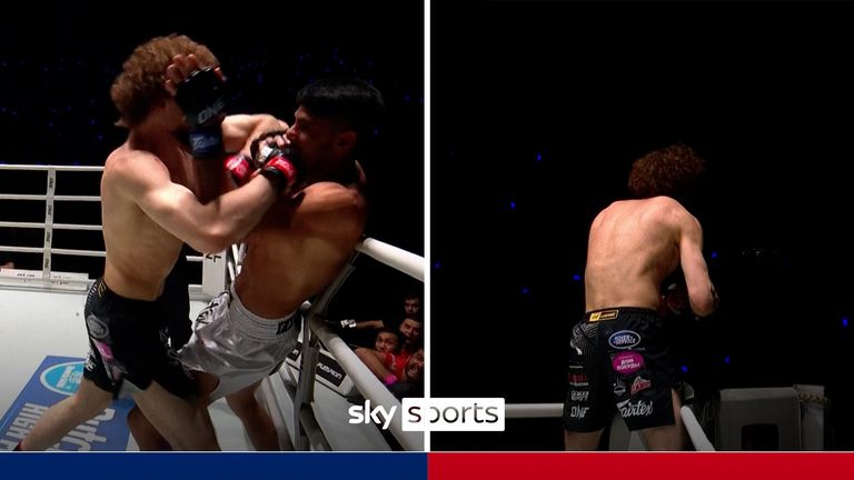 Maksim Bakhtin was in buoyant mood as he made his ONE entrance for the first time before he knocked out Javier Aparicio in the opening round at Friday Fights 111.