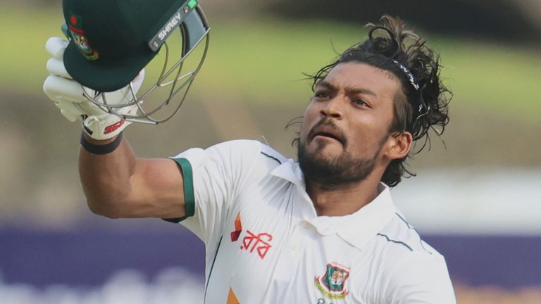 Bangladesh captain Najmul Hossain Shanto, Test cricket (Associated Press)