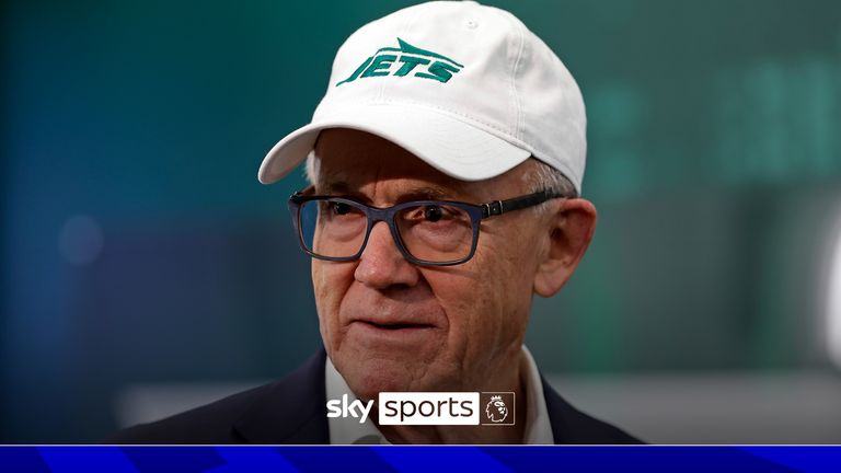 New York Jets owner Woody Johnson arrives for a press conference to introduce new head coach Aaron Glenn and general manager Darren Mougey at the NFL football team's training facility on Monday, Jan. 27, 2025, in Florham Park, N.J. (AP Photo/Adam Hunger)


