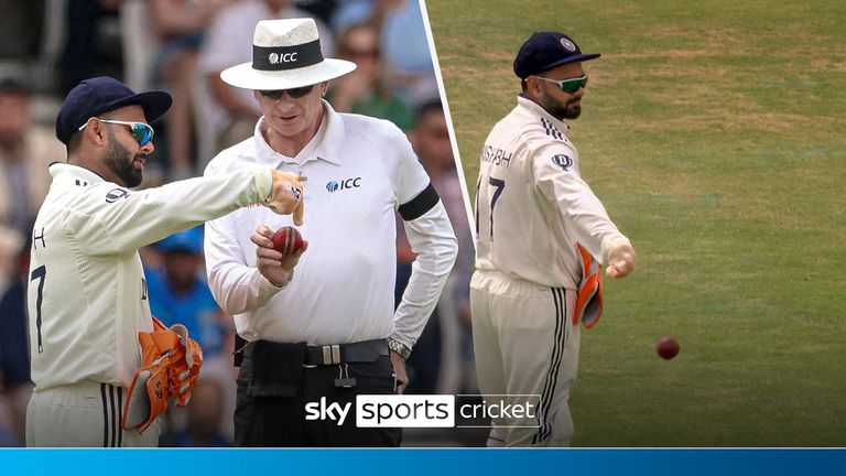Pant throws ball away