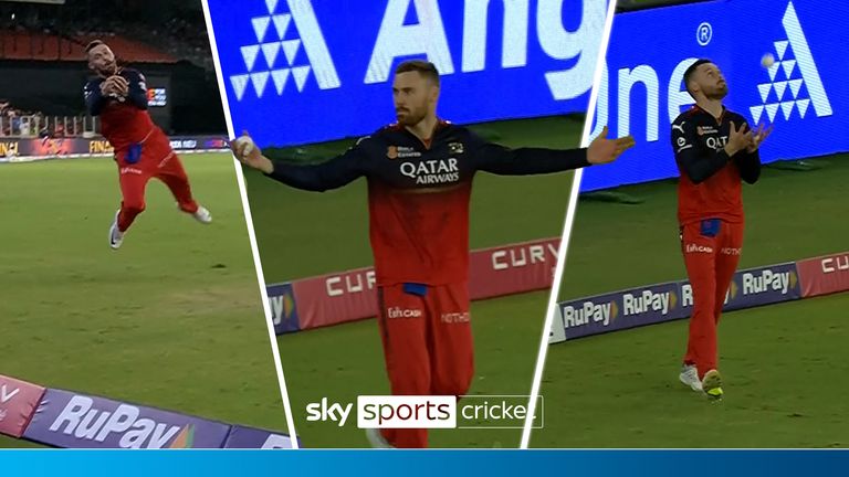 Phil Salt takes an incredible catch near the boundary line that dismisses Priyansh Arya in IPL final. 