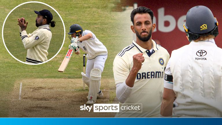 Prasidh Krishna gets two quick wickets in Zak Crawley and Ollie Pope
