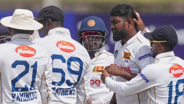 Sri Lanka's Prabath Jayasuriya, Test cricket (Associated Press)