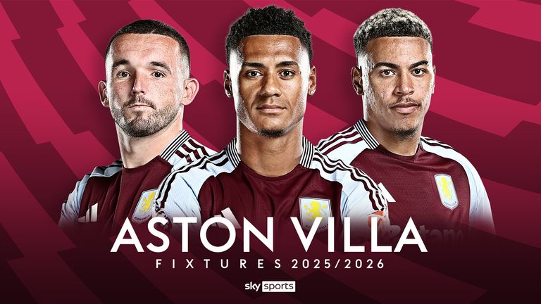 Aston Villa fixtures 2025/26