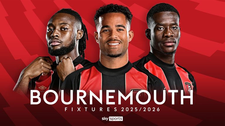 Bournemouth fixtures 2025/26