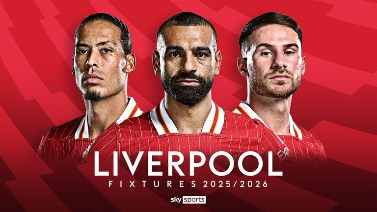 Liverpool fixtures 2025/26