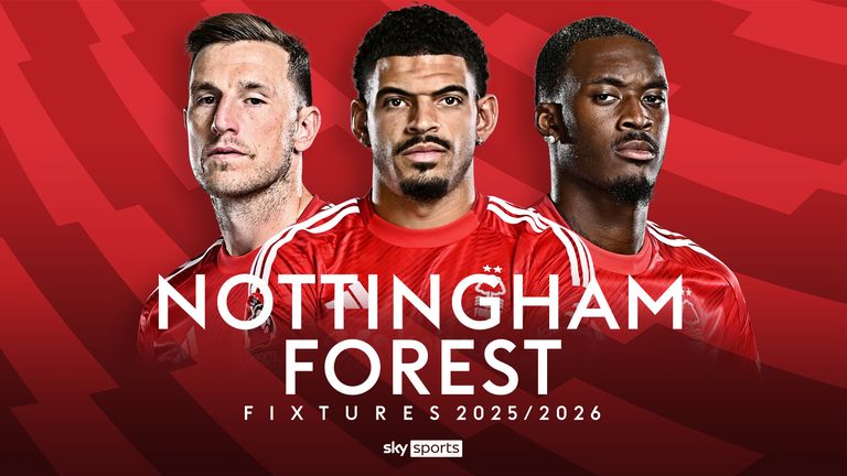 Nottingham Forest fixtures 2025/26