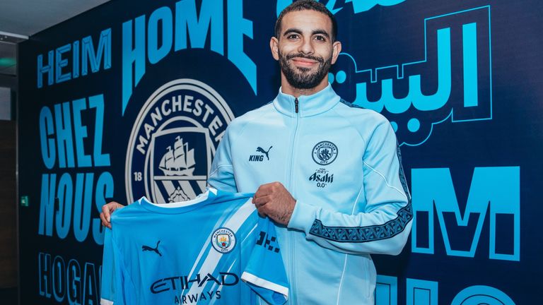 Rayan Ait Nouri signs for Manchester City. Credit: Manchester City
