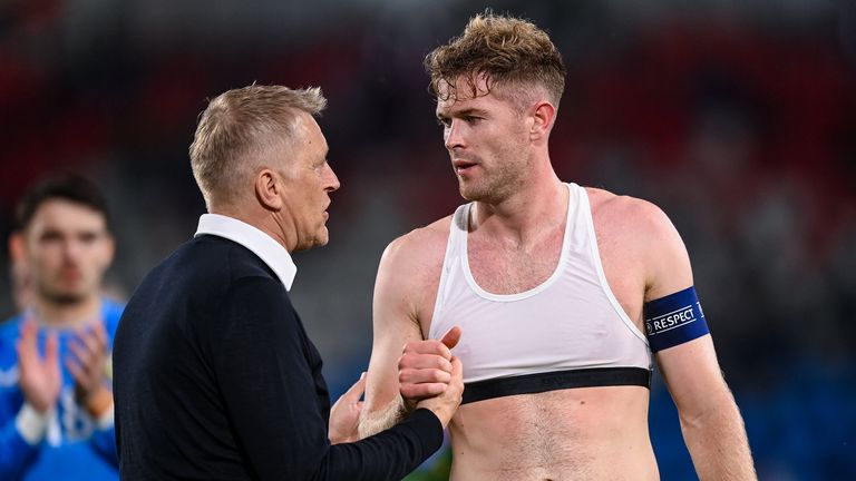 The head coaching of the Republic of Ireland Heimir Hallgrimsson has left the Republic of Ireland with Nathan Collins of the Republic of Ireland with Luxembourg