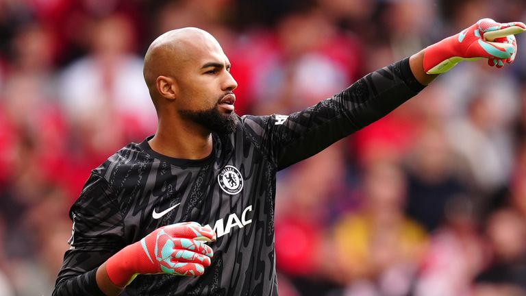 Chelsea goalkeeper Robert Sanchez during the Premier League match at the City Ground, Nottingham. Picture date: Sunday May 25, 2025.