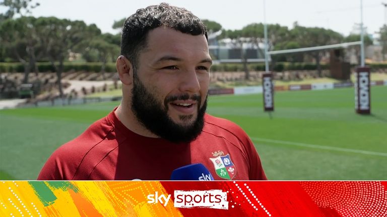 Ellis Genge is in buoyant mood after joining up with the British and Irish Lions for their first training camp in Portugal.