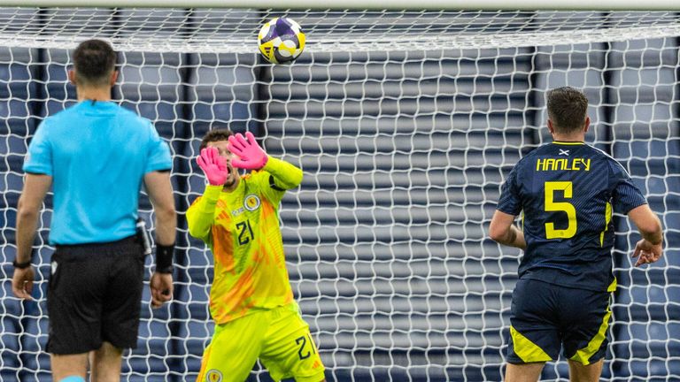 Iceland's Victor Palsson scores to make it 3-1 
