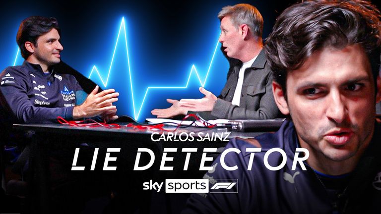 Williams driver Carlos Sainz took on the lie detector test - and you might be surprised by some of the results!