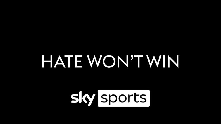 Sky Sports stands with stars against online hate and abuse