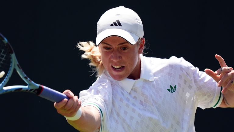 Sonay Kartal beats Jelena Ostapenko in the first round at Wimbledon