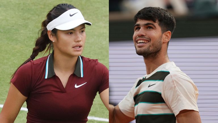 Emma Raducanu and Carlos Alcaraz