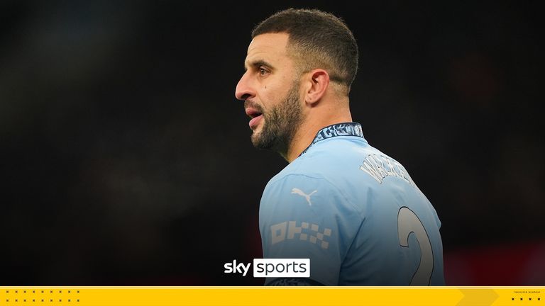 Manchester City's Kyle Walker during the Premier League match at the Etihad Stadium, Manchester. Picture date: Saturday January 4, 2025.
