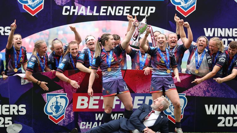 Wigan Warriors won their maiden Challenge Cup with a dominant victory 