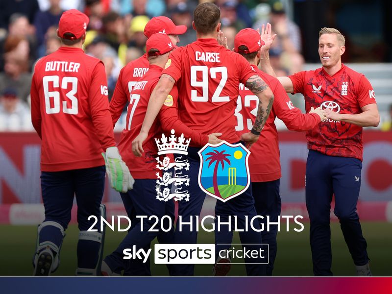 England vs West Indies | Second T20 highlights
