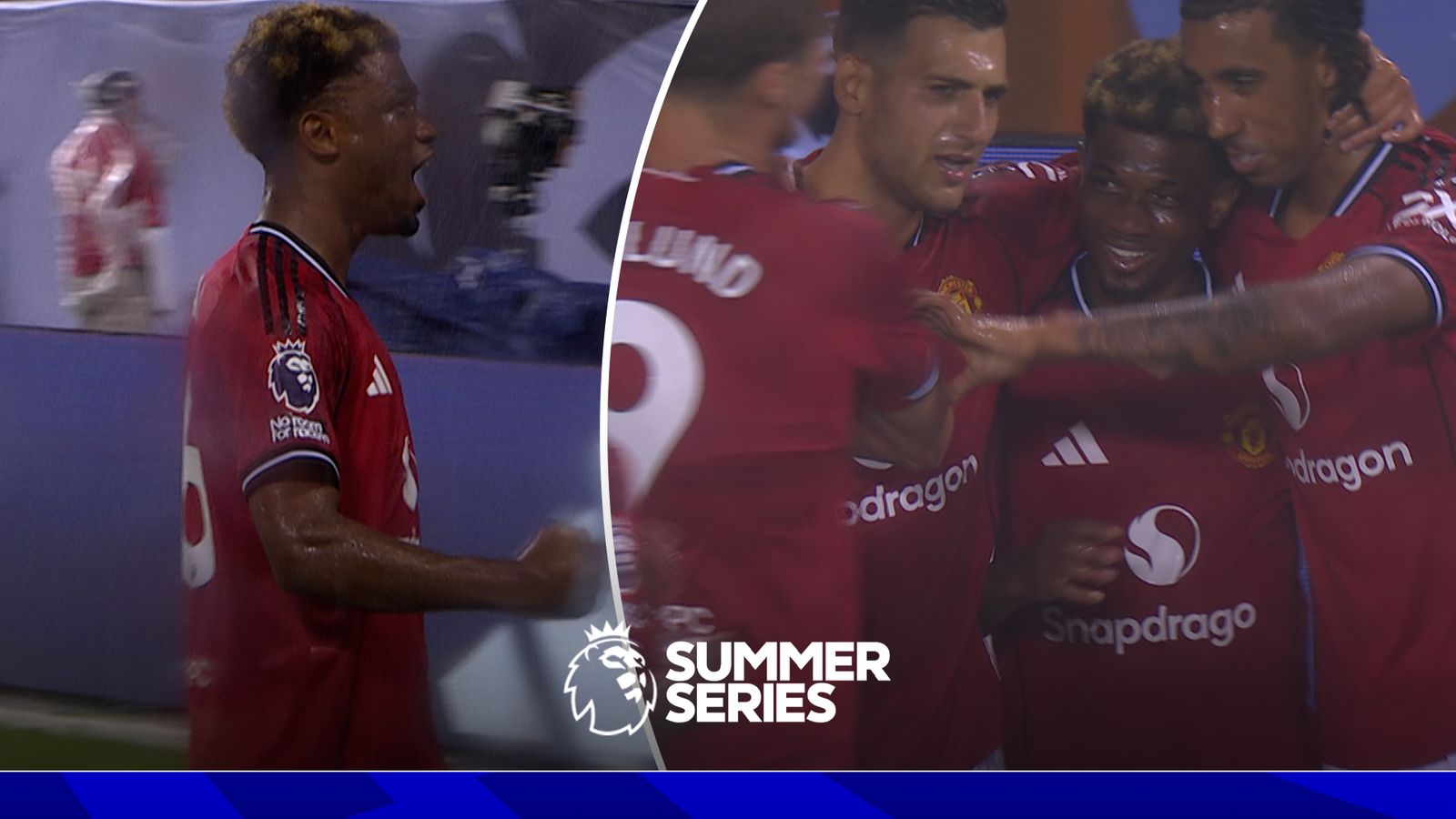 Three to the good! Amad with a neat finish in dominant Utd display