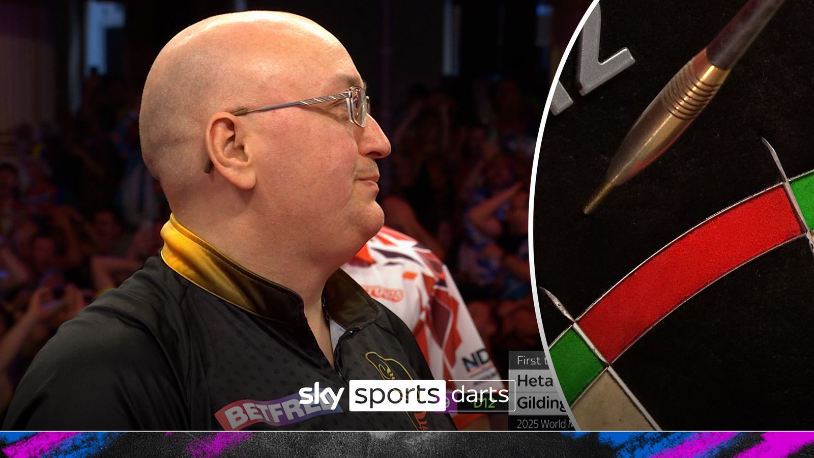 So close to perfection! Gilding nearly hits nine-darter in Blackpool!