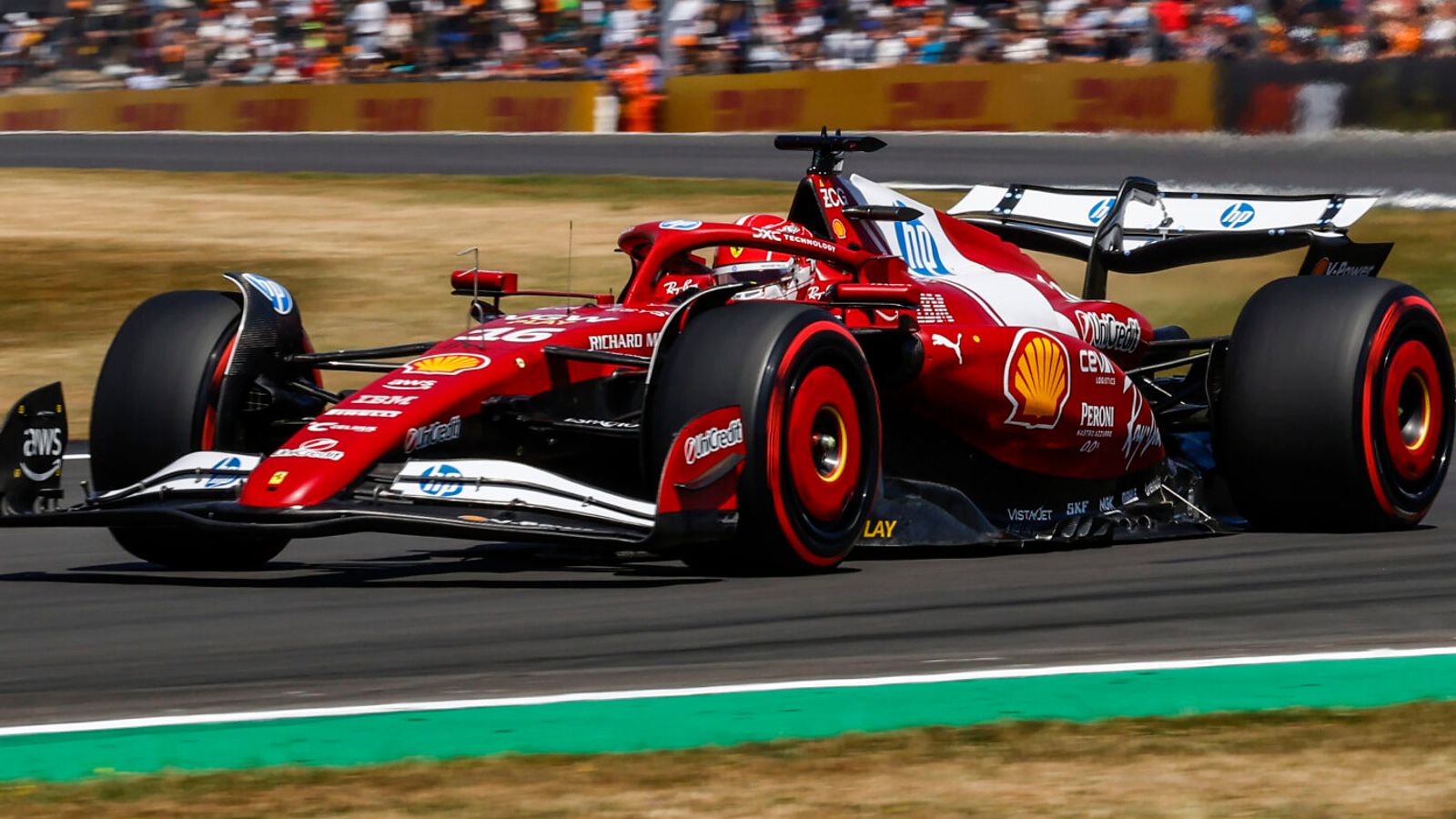British GP: Leclerc just ahead of Ferrari rivals in P3, Bortoleto spins off LIVE!