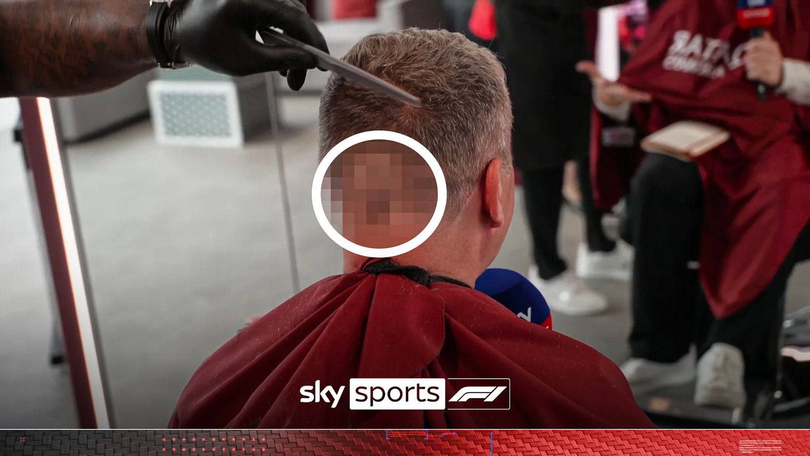SSN reporter gets bespoke haircut after Verstappen Silverstone pole!