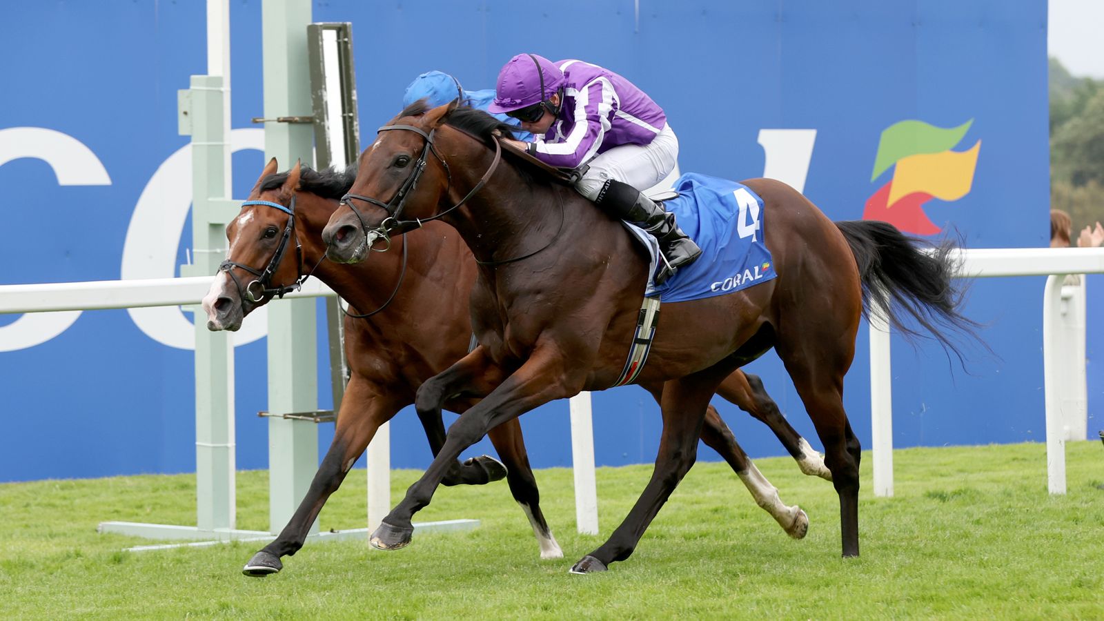 Sandown: Delacroix swoops late to thwart Ombudsman in thrilling renewal of Eclipse