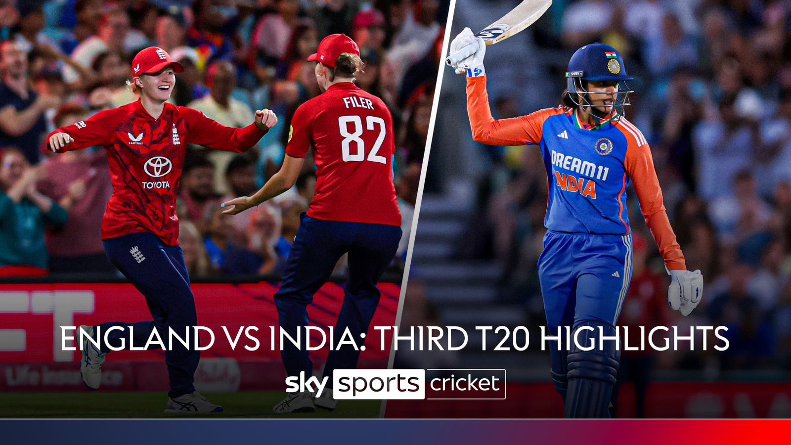Third T20I highlights: England win by five runs to save series in thrilling display