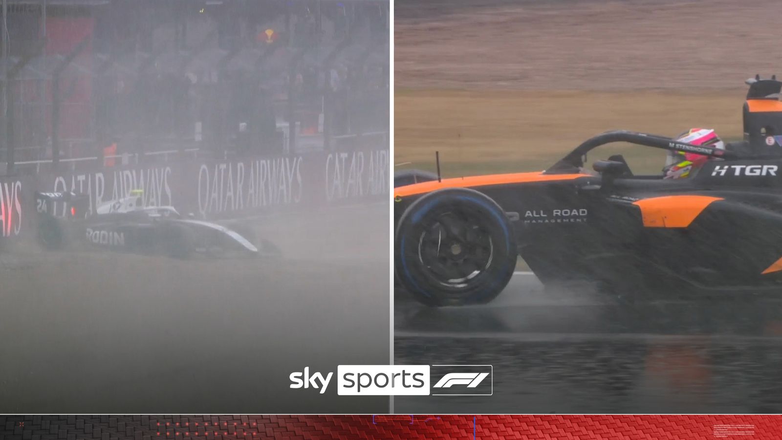 Crashes, aquaplaning, torrential rain – F3 chaos causes Silverstone red flag!