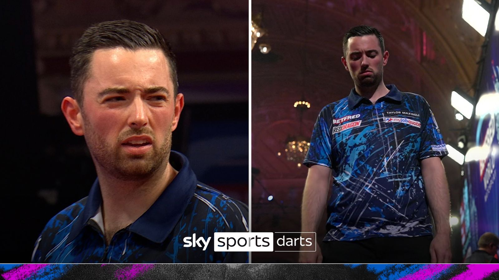 Humphries FUMES at fan whistling whilst going for crucial double
