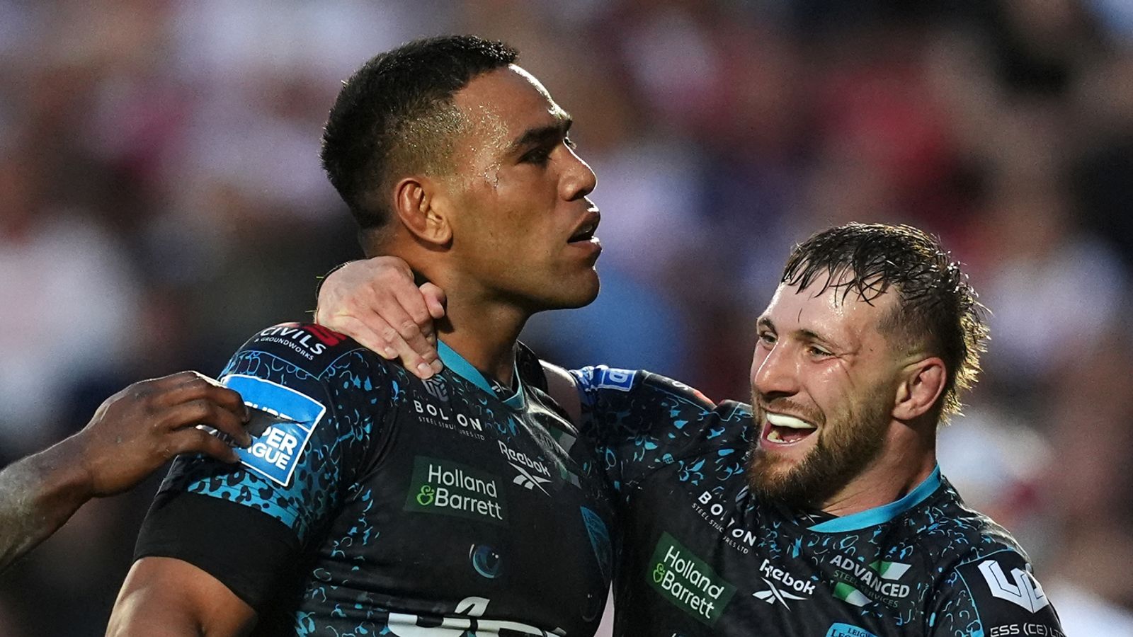 Super League: Joe Ofahengaue's brace of tries powers Leigh Leopards to first victory at St Helens since 1982