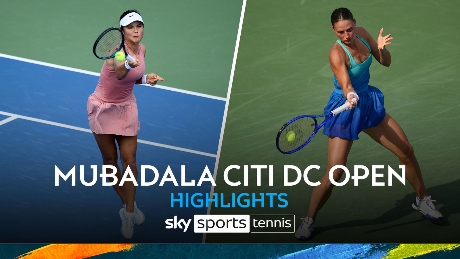 Raducanu through to last-16 in Washington with straight sets win Kostyuk