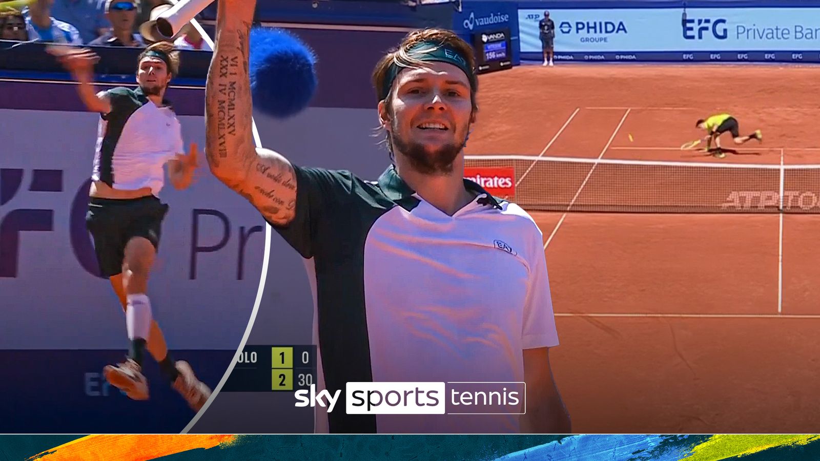'Oh yes…a SCORCHER!' | Bublik hits sensational return shot in Swiss Open final