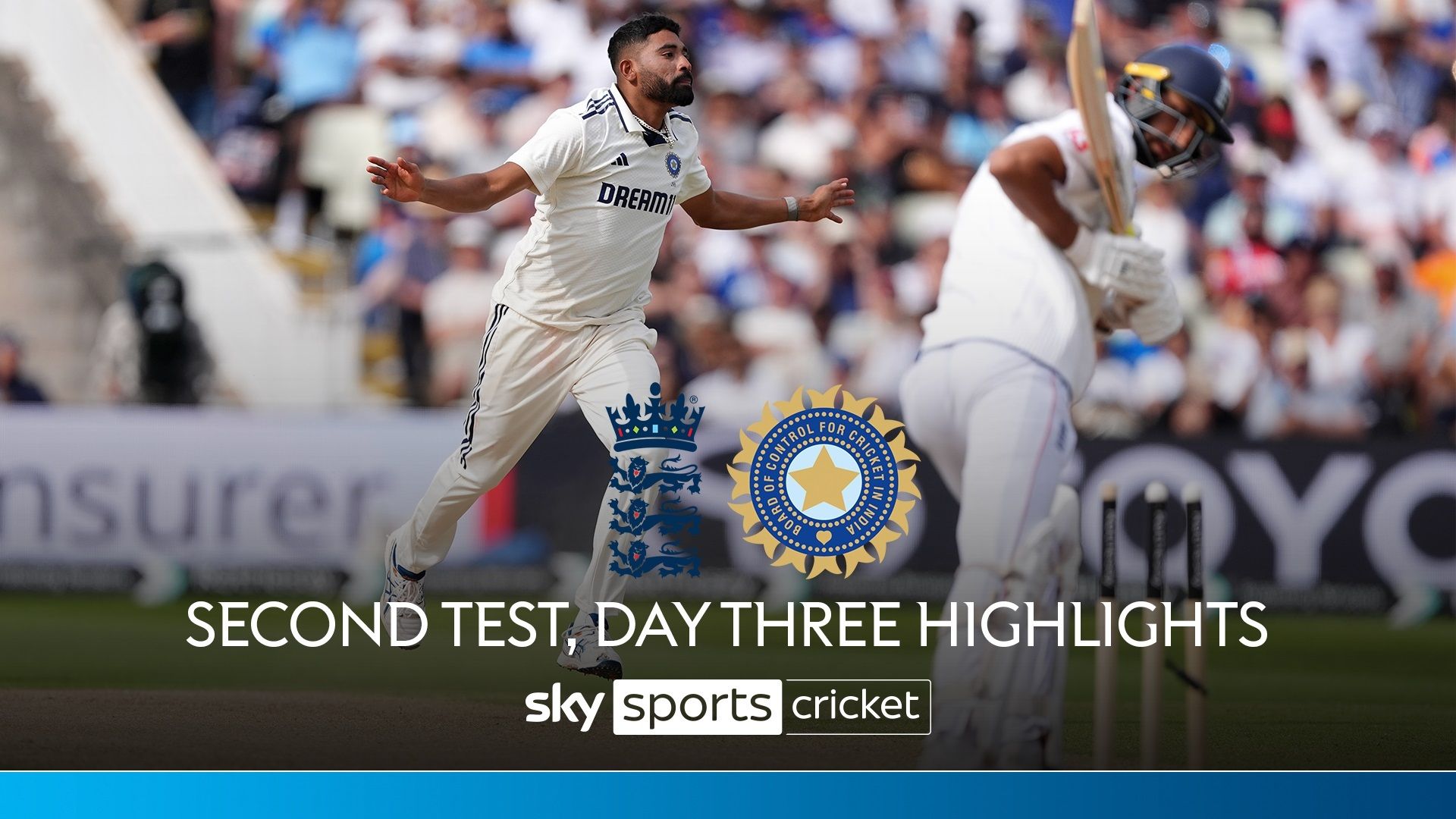 Highlights: India lead by 244 despite Brook and Smith centuries