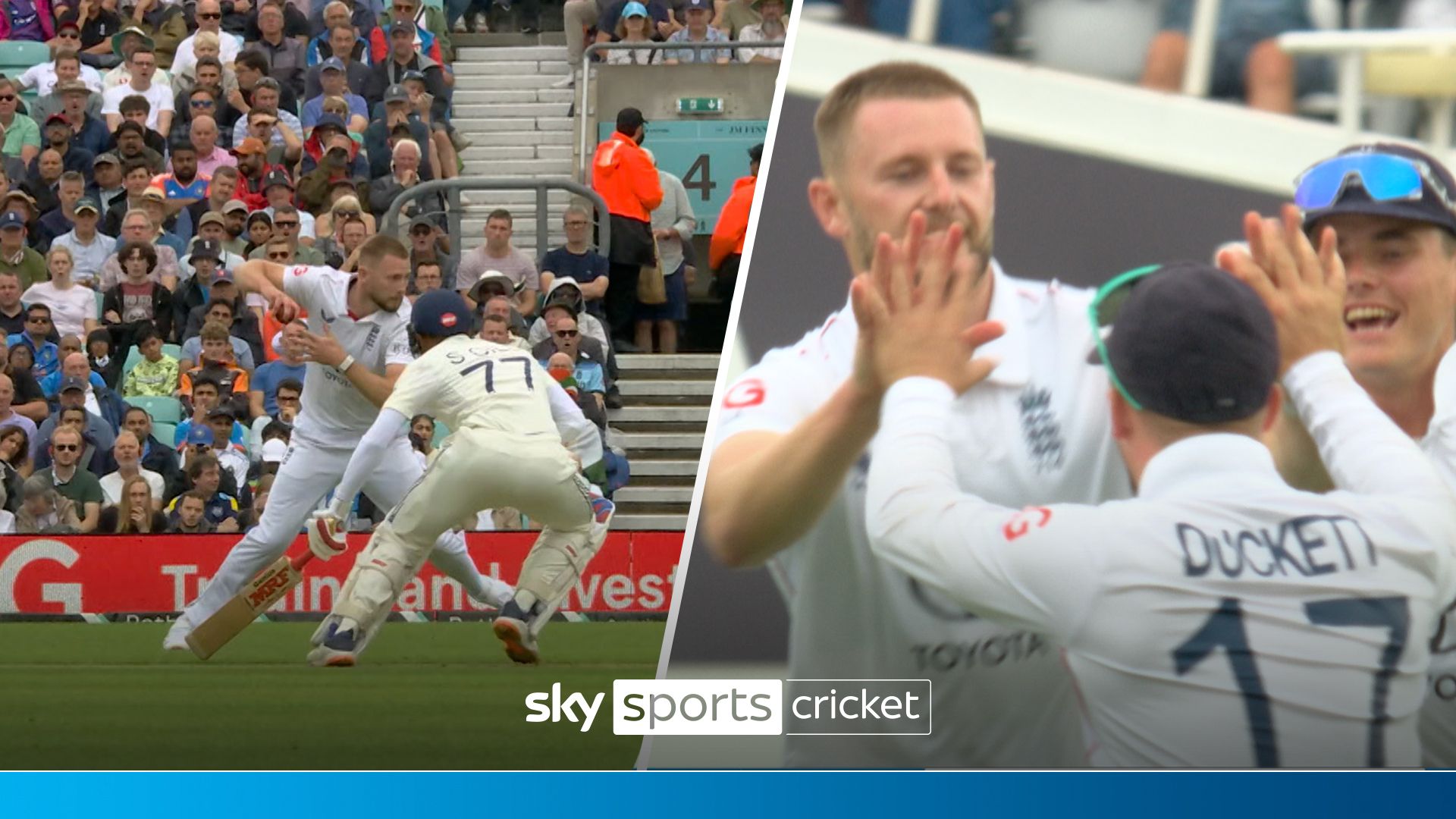 DIRECT HIT! Atkinson runs out Gill with moment of brilliance