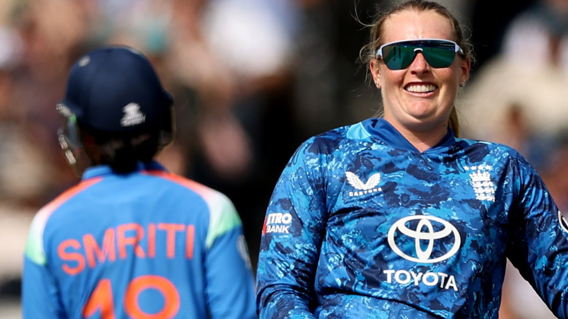 Ecclestone and Jones star as England beat India to level ODI series