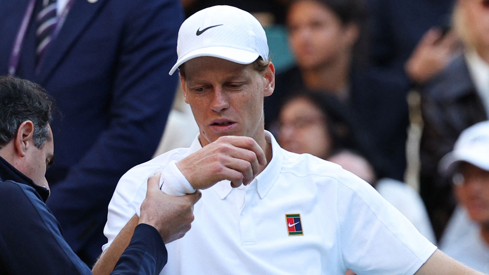 Wimbledon: Jannik Sinner cancels practice session ahead of quarter-final  amid elbow injury fears | Tennis News | Sky Sports