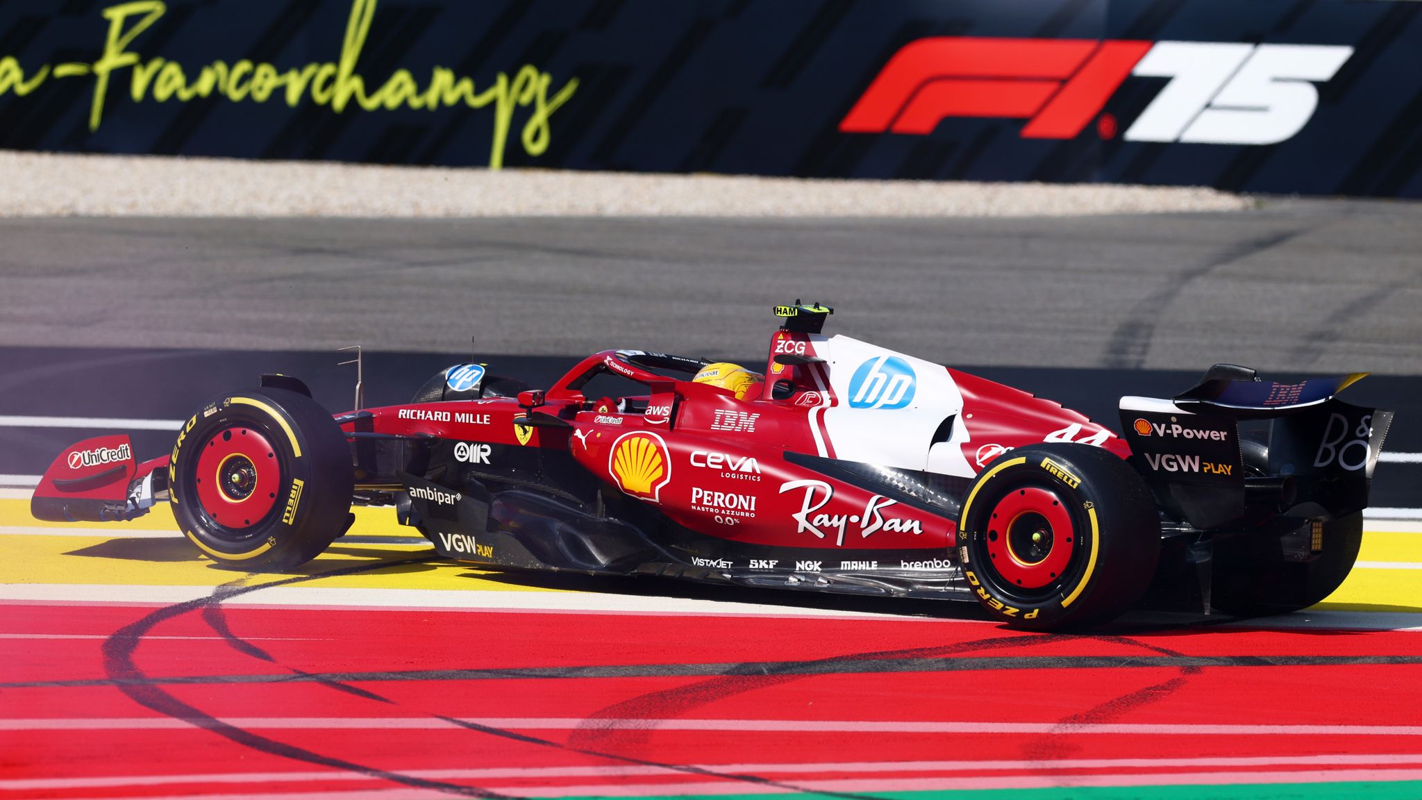 Lewis Hamilton: Ferrari driver 'massively frustrated' after spinning out of Belgian GP Sprint Qualifying | F1 News | Sky Sports