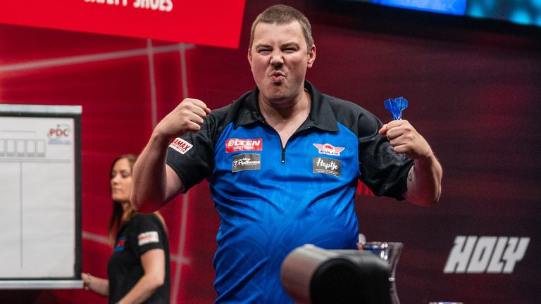 Andy Baetens offered up a major shock with win over Rob Cross (Credit: PDC Europe)